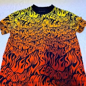 Stella McCartney Yellow and Orange Graphic Tee